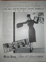 Vintage Real Silk Shop At Home Service Magazine Advertisements 1937 - $3.99