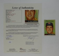 Phil Paine Signed 1958 Topps Trading Card #442 St Louis Cardinals JSA LOA - £394.22 GBP