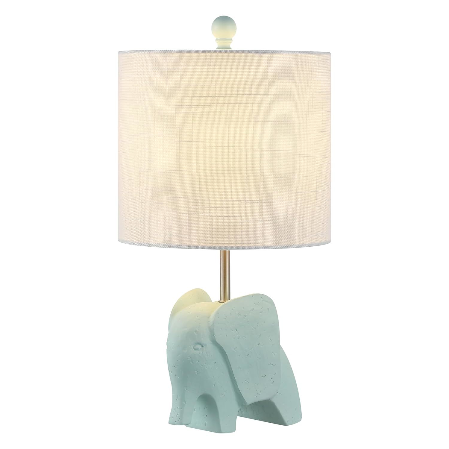 Koda 17.5" Eclectic Southwestern Resin/Iron Elephant Led Kids Table Lamp, Global