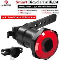 X-Tiger Bike Rear Light IPx6 Waterproof LED Charging Bicycle Smart Auto ke Sensi - $107.72