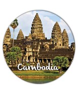 CAMBODIA ANGKOR WAT : Gift Coaster Cambodian Pride Flag Country Souvenir... - £3.95 GBP