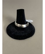 New Stainless Steel Striped Wedding Ring Band Mens Size 11 KG - $280.60 MXN