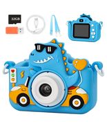 Knagsfa Kids Digital Video Camera Toy with Silicone Cover 32G SD Card - $19.28 CAD