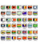 Flag Italian Charm - Pick from 200+ Countries &amp; 50 US States - Bracelet ... - £6.95 GBP