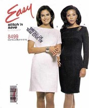 Misses&#39; FITTED DRESS Vtg 1996 McCall&#39;s Easy Pattern 8499 Size 8-10-12-14... - £9.61 GBP