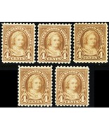 585, Mint F-VF NH FIVE PO FRESH Stamps CV $187.50 -- Stuart Katz - £78.66 GBP