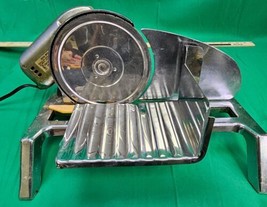 Vintage Rival 1101E/5 Electric Chrome Meat Food Slicer Countertop 125 Wa... - £21.42 GBP
