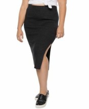 MSRP $69 Tape Trendy Plus Size Midi Sweater Skirt Dark Mix Charcoal Size 2X - £12.31 GBP