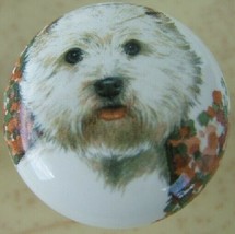 Cabinet Knobs w/ West Highland Westie Monica DOG - £4.19 GBP