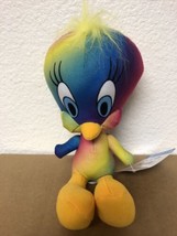 Looney Tunes Tweety Bird Rainbow Gradient Multi Color Plush 7” New - £12.54 GBP
