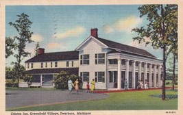 Dearborn MI Michigan Clinton Inn Greenfield Village 1953 Postcard E03 - $2.99