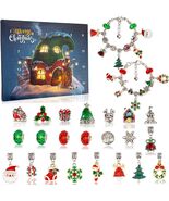 DIY Charm Bracelet Kit | 24 Day Christmas Jewelry Set - $181.86 MXN
