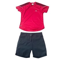 Adidas Women&#39;s Size 6/Medium Golf Outfit - Shorts &amp; Short Sleeve Shirt Climalite - £16.13 GBP