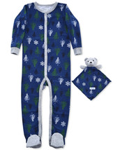 allbrand365 Infant Boys Printed Footed Pajama &amp; Buddy Set 2 Piece Size 24M - £19.46 GBP