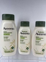 (3) Aveeno Active Naturals Daily Moisturizing Nourishing Oatmeal body wa... - £14.90 GBP