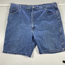 Wrangler Shorts Mens 48 Blue Carpenter Jean Pockets Workwear Denim Cargo Western - £17.97 GBP