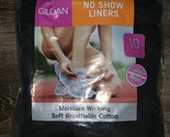 Gildan ~ NWT Women&#39;s 10-Pair No-Show Liners Socks Black ~ Shoe Size 8-12 - £12.47 GBP
