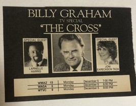 Billy Graham Special Vintage Tv Guide Print Ad The Cross Larnelle Harris Tpa27 - £4.81 GBP