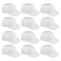Mini Baseball Helmet Ice Cream Snack Bowls - 12Pc 8Oz White Baseball Cups - $31.41