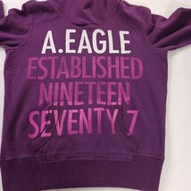 American Eagle Outfiters Women's Purple Hoodie Pullover Sweatshirt Size Medium image 4