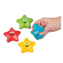 (4) Smiley Star Stress Balls for Kids Whats Hot - £10.09 GBP