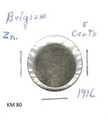 Belgium 5 Centimes, 1916, zinc, KM 80 - $1.57 CAD