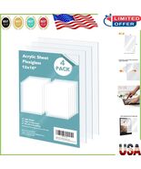 Clear Plexiglass Sheets 12x16” - 4 Pack, Durable &amp; Easy to Cut for DIY P... - $455.80 MXN