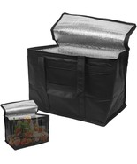 Black Insulated Shopping Bags 16x13x9 - Pack of 30 Insulated Food Delive... - $263.65