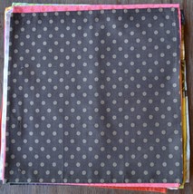 Le Jacquard Francais Esprit Couture Noir Napkin Sample Polka Dot - £7.97 GBP