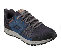 New Skechers Men&#39;s Escape Plan Trail Sneakers Navy/Orange Variety Sizes - £55.67 GBP