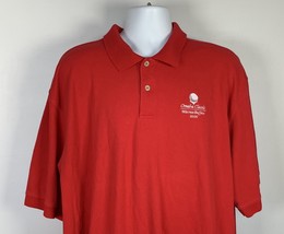 2000 Omaha Classic Warren Buffett Polo Golf Shirt Mens XXL Red Embroidered - $28.66