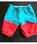 Vintage 1985 Cabbage Patch Kids Track Suit Pants #8-31 Red Teal - $411.95 MXN