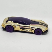 2017 Hot Wheels Gazella GT HW Super Chromes Gold 5SP Loose 1:64 Car - £0.78 GBP