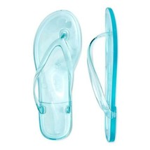 No Boundaries Women&#39;s Jelly Thong Beach Sandals Aqua Blue Size 6 - £12.44 GBP