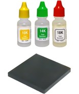 PuriTEST 10k/14k/18k Gold Test Acid Solutions Tester Kit Detect Metals S... - $50.03 CAD