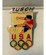 Bush Light Beer USA Olympic Soccer Souvenir Collectable  Hat/ Lapel Pin - £7.81 GBP