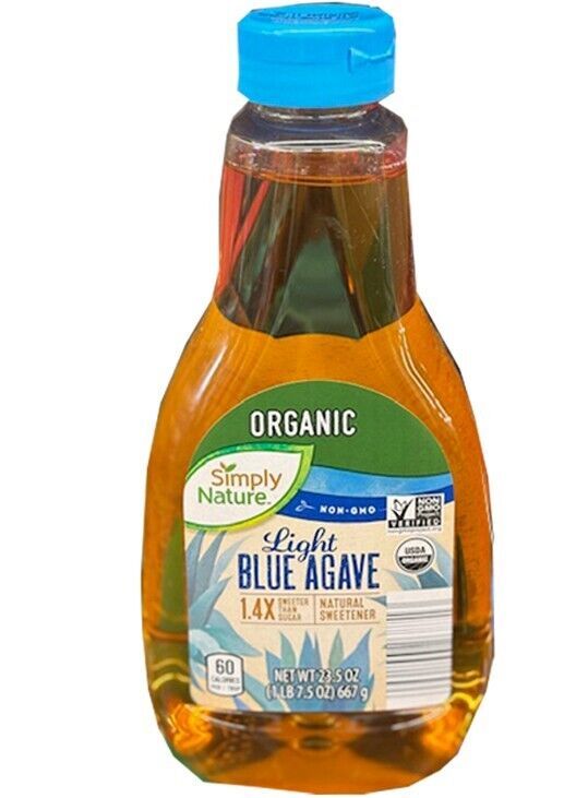 Simply Nature Organic Light Blue Agave, 23.5 oz, 60 Calories, Non-GMO - $13.77