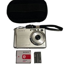 Sony Cybershot DSC W80 7.2MP Digital Camera w/3x Optical Zoom SILVER w/b... - £64.65 GBP