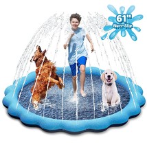 Splash Pad For Dogs, 61In Non-Slip Splash Pad For Kids 0.55Mm Thickened ... - £23.62 GBP