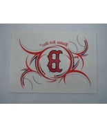 2008 Topps Opening Day Boston Red Sox Logo Tattoo Baseball Card - €2,55 EUR