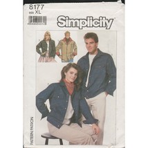 Simplicity 8177 Jean Jacket Pattern Unisex Size XL 42 44 Uncut 1980s - £11.92 GBP