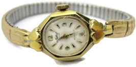 Vintage Guildcraft By Gruen Ladies 17 Jewels Mechanical Wind Up Watch Gold Tone - £31.52 GBP