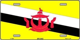 Brunei Flag Metal Novelty License Plate - $18.95