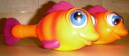 Kids Maracas Fisher Price Googly Wiggley Eye Orange Fish stick  Shakers - $16.89