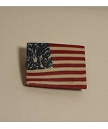 American Flag Pin Brooch 1&quot; Resin Swirled Stars Lapel   - £7.91 GBP