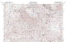 Glennville Quadrangle, California 1956 Topo Map USGS 15 Minute Topographic - £17.55 GBP