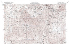 Glennville Quadrangle, California 1956 Topo Map USGS 15 Minute Topographic - £17.57 GBP