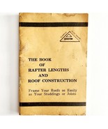 C1940s Pocket Booklet Rafter Lengths Roof Construction Carpentry Manual ... - $27.32 CAD