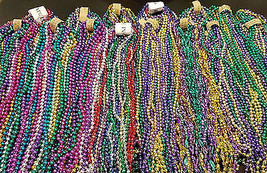 72 Authentic New Orleans Carnival Parade Throws Mardi Gras Beads Necklaces 6 doz - $23.74