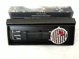 AVON LUCKY LADY WATCH &quot;BLACK&quot; (Quartz movement, Strap Band) NEW!!! - $24.58